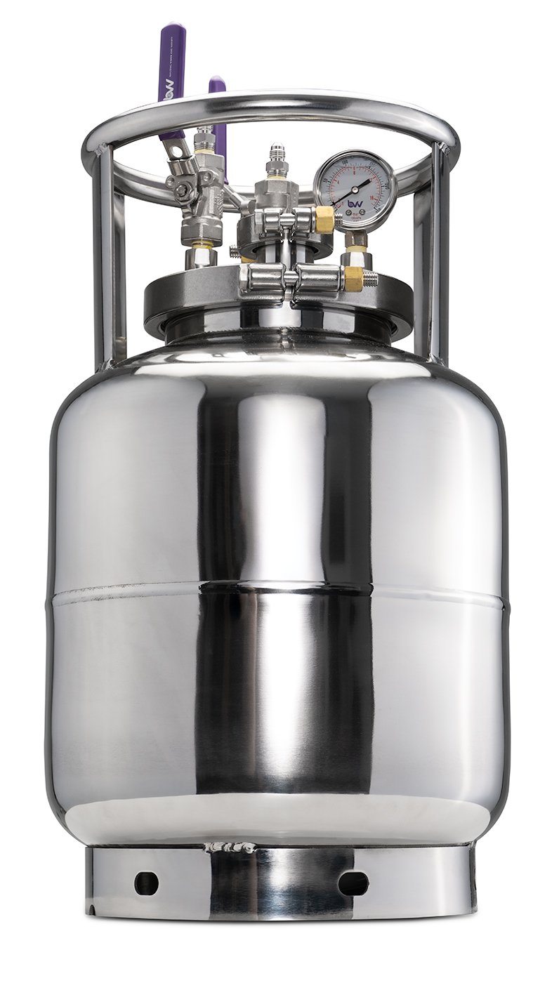 Load image into Gallery viewer, Stainless Steel LP Tank - Includes Gas and Liquid Fill/Drain Ports
