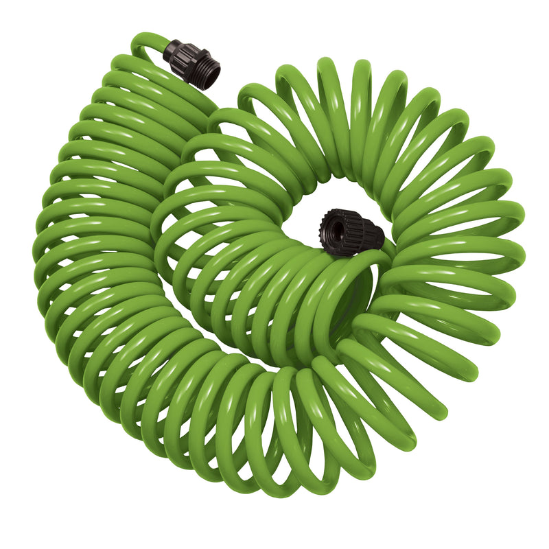 Load image into Gallery viewer, 50 Foot Coil Hose with ABS threads and 8 Pattern Nozzle | 27389
