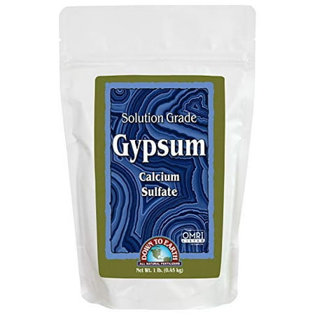 Down To Earth Solution Grade Gypsum bag, 1 pound