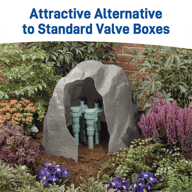 Load image into Gallery viewer, Granite Resin Rock Box Sprinkler Valve Cover 53016
