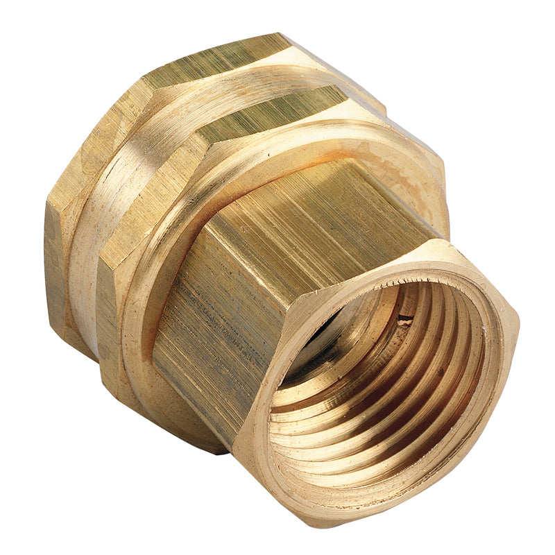 Load image into Gallery viewer, 1/2" FPT x 3/4" FHT Brass Swivel 53037
