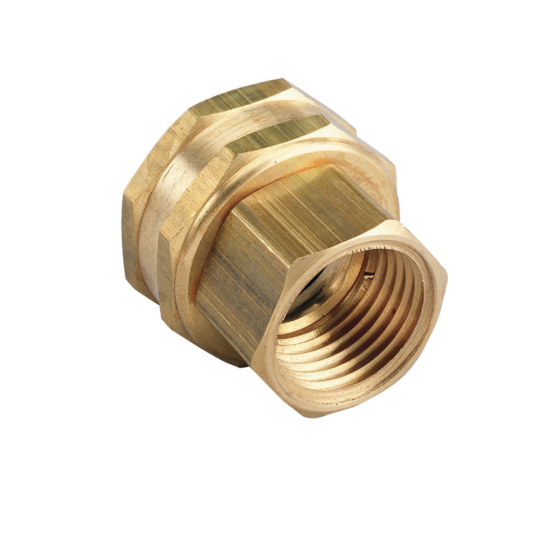 Load image into Gallery viewer, 1/2" FPT x 3/4" FHT Brass Swivel 53037
