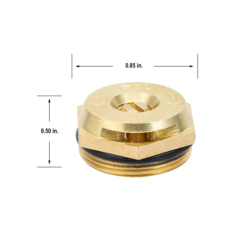 Load image into Gallery viewer, Brass Flush Head Quarter Pattern Sprinklers Nozzles (2-pack) | 53052
