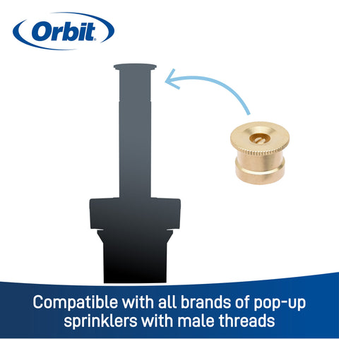 15 ft. Brass Quarter Pattern Spray Sprinkler Nozzle 53217, additional product view 2