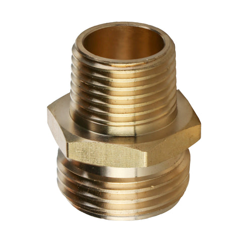 Orbit 1/2 inch MPT by 3/4 inch MHT brass adapter