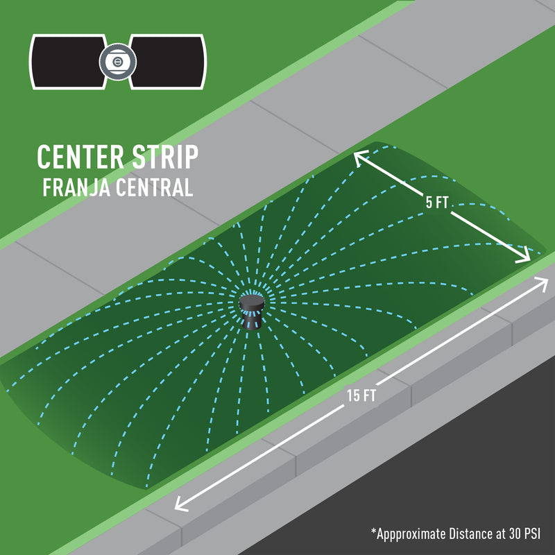 Load image into Gallery viewer, Shrub Head w/Ctr Strip Pattern Insert Nozzle | 54013
