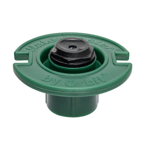 Orbit plastic flush head with half pattern nozzle