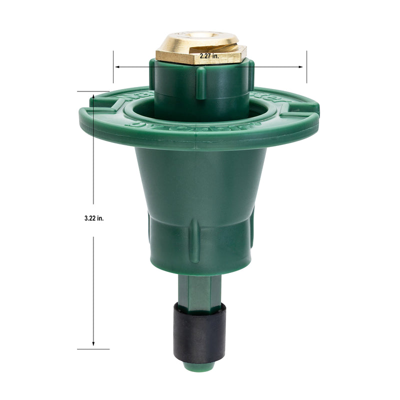 Load image into Gallery viewer, Plastic Pop-Up Flush Head w/Brass Half Pattern Nozzle 54028
