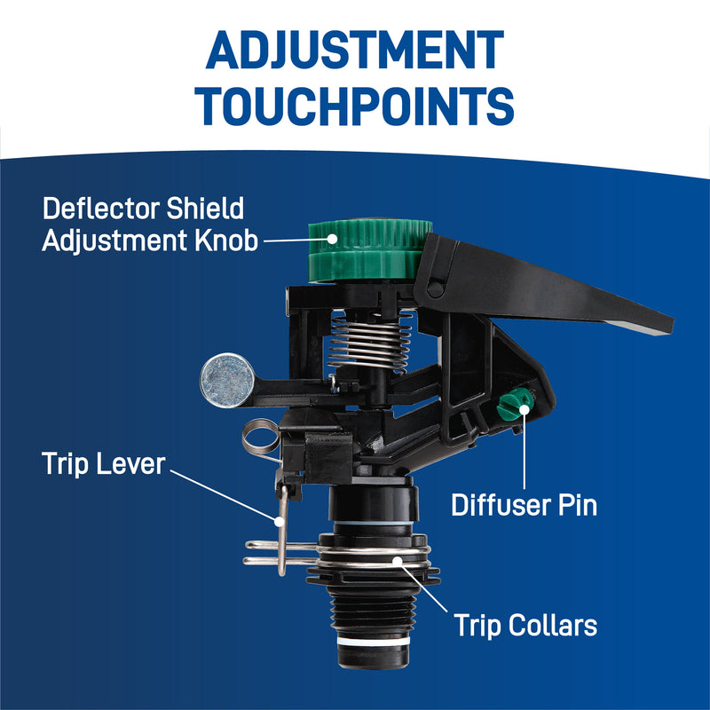 Load image into Gallery viewer, 1/2-in. MPT Impact Sprinkler Head with Weighted Arm 55024
