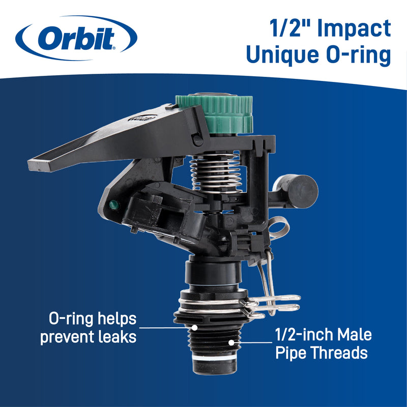 Load image into Gallery viewer, 1/2-in. MPT Impact Sprinkler Head with Weighted Arm 55024
