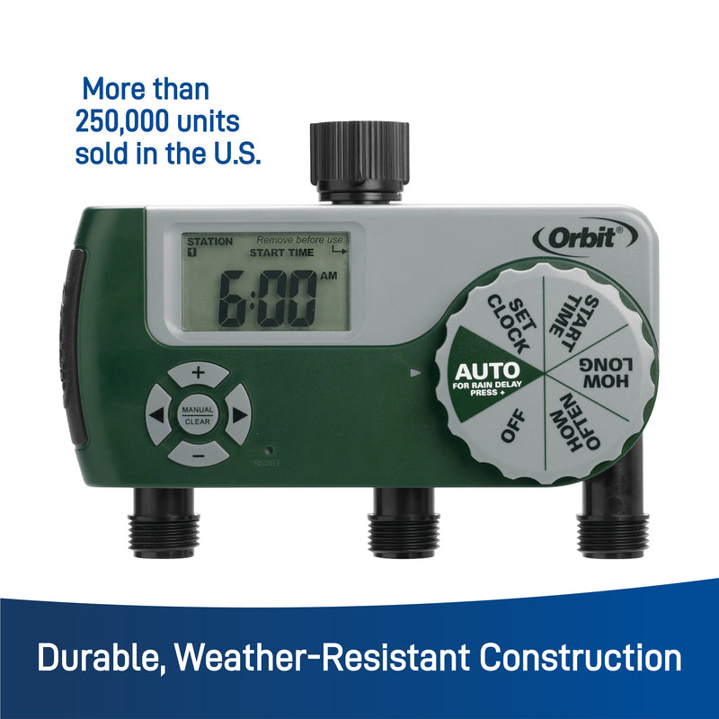 Load image into Gallery viewer, 3-Outlet Hose Watering Timer 56082
