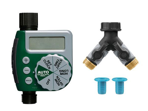 Orbit 1-hose outlet timer with Y and Hydro-Seal combo pack 56181