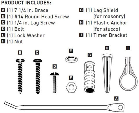 Product image of Orbit Irrigation Hardware Kit, Digital 3 Outlet Timer