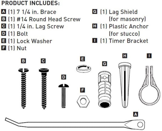 Product image of Orbit Irrigation Hardware Kit, Digital 3 Outlet Timer