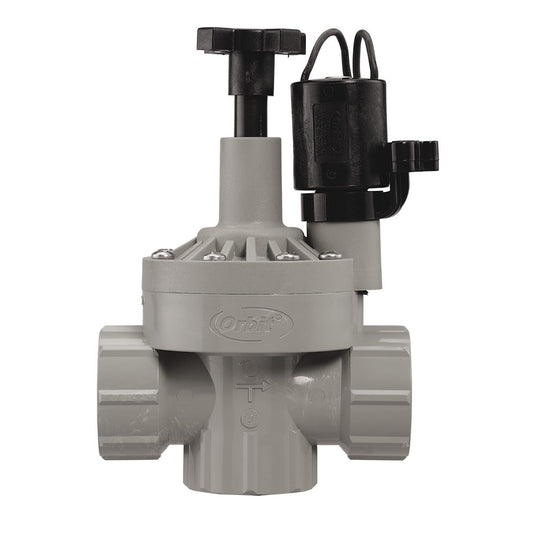 Product image of Orbit Irrigation 1-in. FPT 100 Series Automatic Inline/Angle Sprinkler Valve with