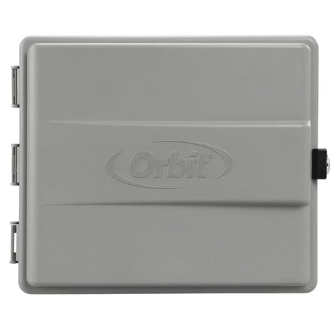 Product image of Orbit Irrigation Outdoor Sprinkler Controller Cabinet with GFCI 57095