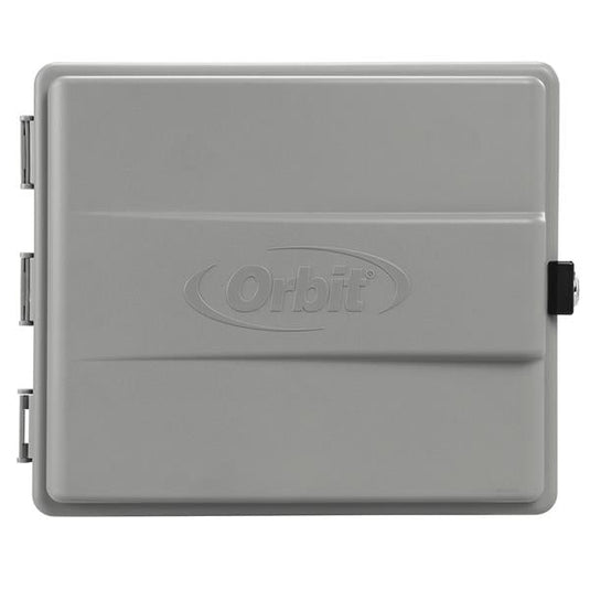 Product image of Orbit Irrigation Outdoor Sprinkler Controller Cabinet with GFCI 57095