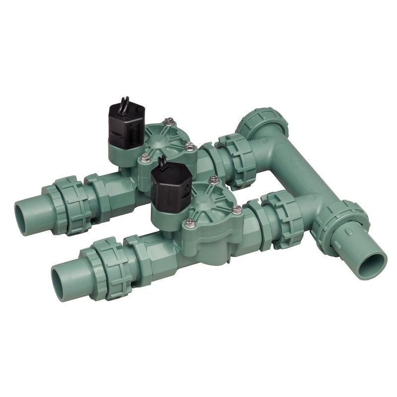 Load image into Gallery viewer, 2-Valve Preassembled Manifold with PVC Adapters 57250
