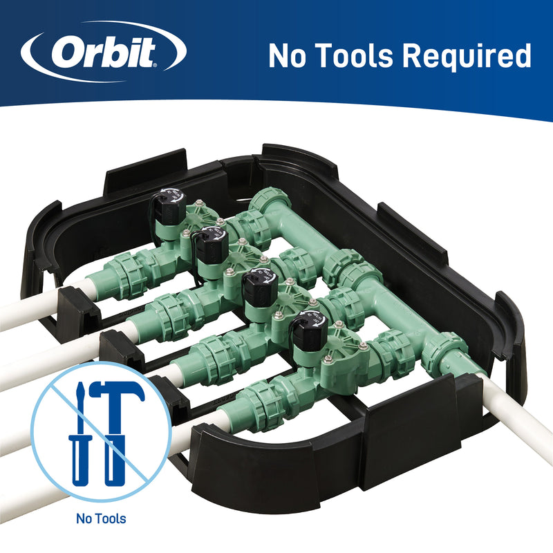 Load image into Gallery viewer, 4-Valve Preassembled Manifold with PVC adapters 57257
