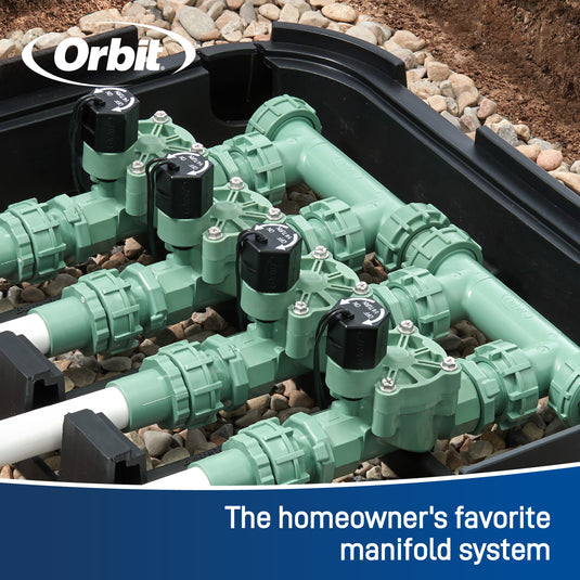 4-Valve Preassembled Manifold with PVC adapters 57257