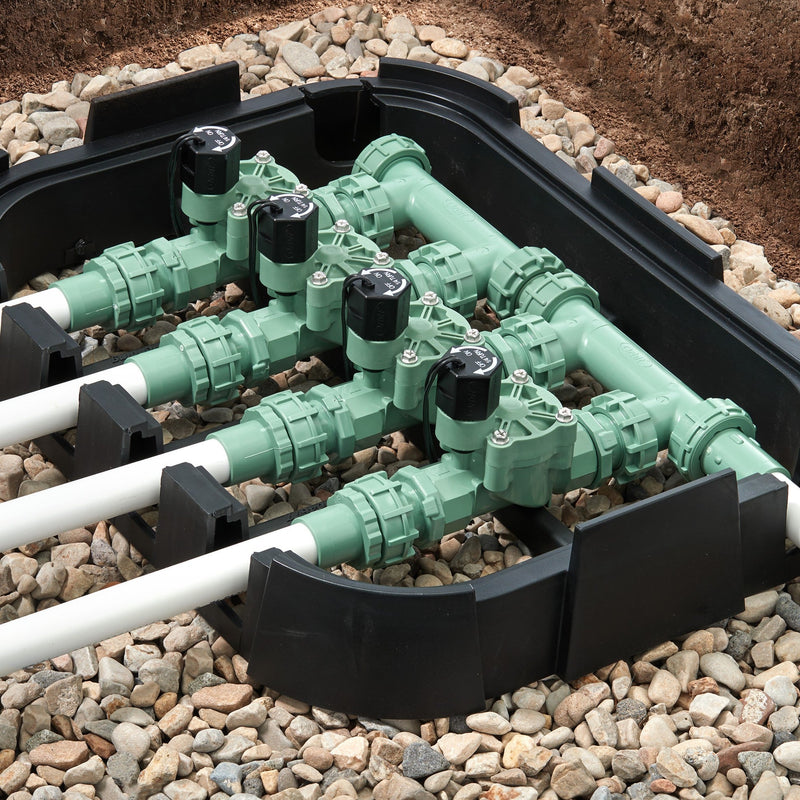 Load image into Gallery viewer, 4-Valve Preassembled Manifold with PVC adapters 57257

