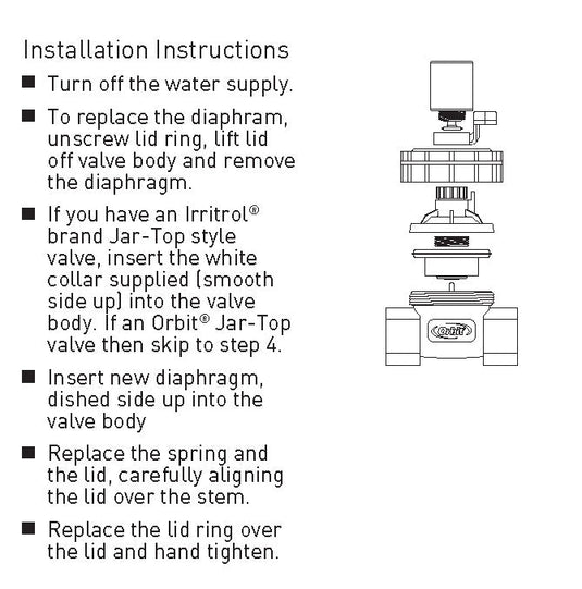 Jar Top Automatic Valve Diaphragm | 57473