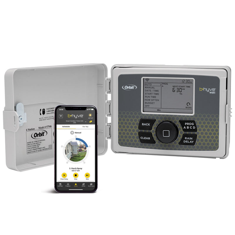 Load image into Gallery viewer, B-hyve Smart 6-Zone Indoor/Outdoor Sprinkler Controller Wi-Fi &amp; Bluetooth | 57946
