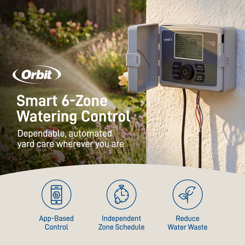 Load image into Gallery viewer, B-hyve Smart 6-Zone Indoor/Outdoor Sprinkler Controller Wi-Fi &amp; Bluetooth | 57946

