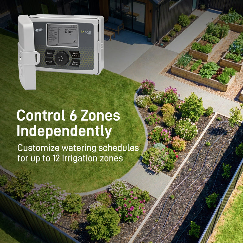 Load image into Gallery viewer, B-hyve Smart 6-Zone Indoor/Outdoor Sprinkler Controller Wi-Fi &amp; Bluetooth | 57946
