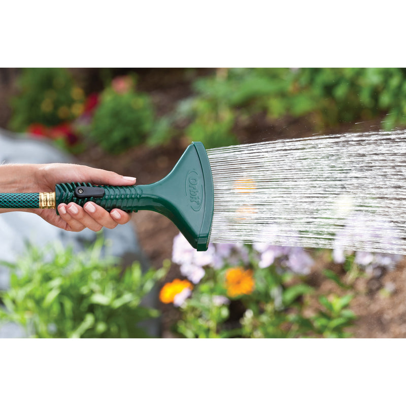 Load image into Gallery viewer, Plastic Fan Spray Shower Nozzle with Shut-Off Lever and Spike 58048
