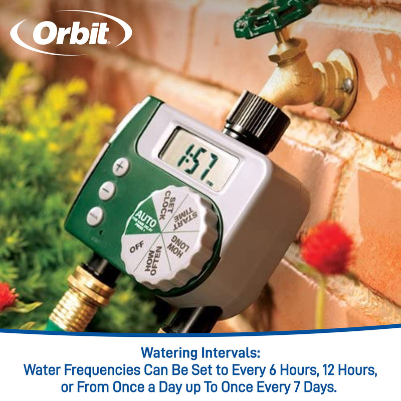 Load image into Gallery viewer, Digital 2 Outlet Hose Faucet Timer 58910
