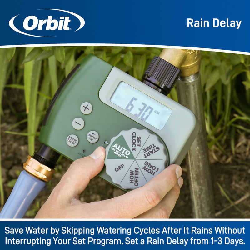 Load image into Gallery viewer, Digital 2 Outlet Hose Faucet Timer 58910
