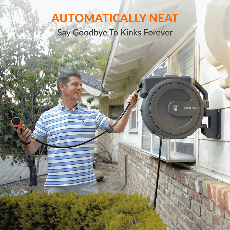 Load image into Gallery viewer, Retractable Garden Hose Reel-5/8in-90ft
