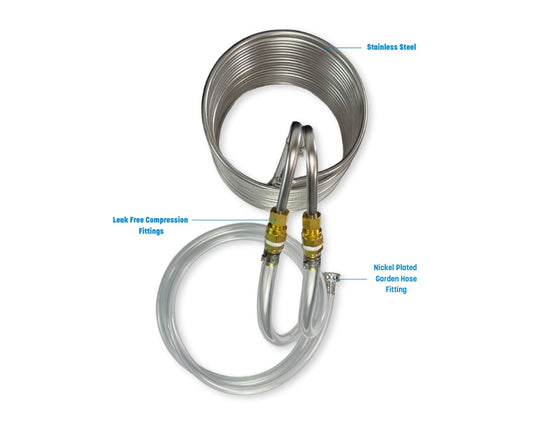 Knockout Immersion Wort Chiller, Stainless Steel