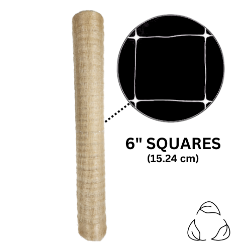 Load image into Gallery viewer, Common Culture Bio Trellis Netting Bulk Roll 6.5 ft x 3,280 ft w/ 6in Squares

