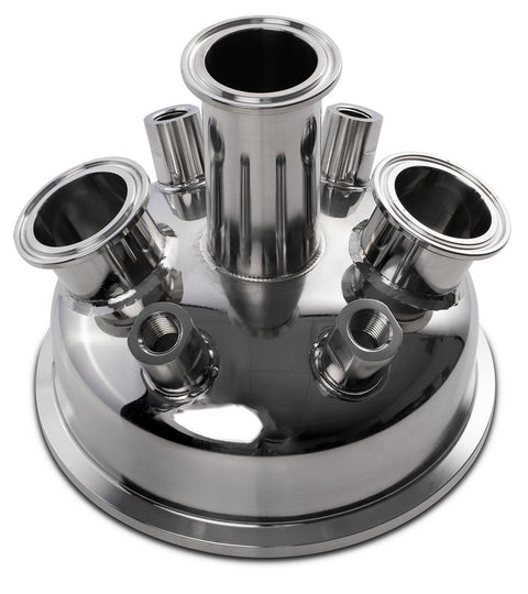 6 Inch Tri-Clamp Hemispherical Extractor Lid