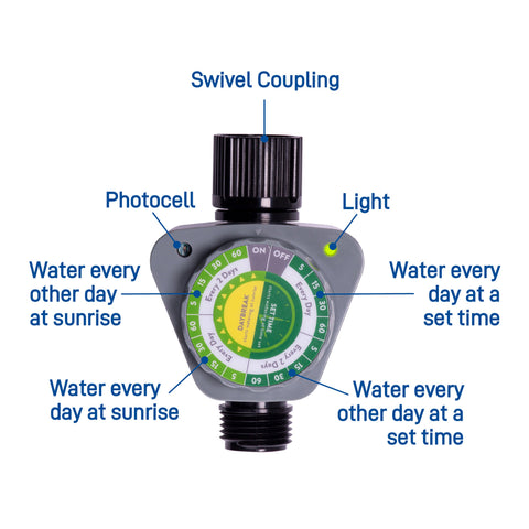 1-Outlet Daybreak Programmable Hose Watering Timer 62045, additional product view 2
