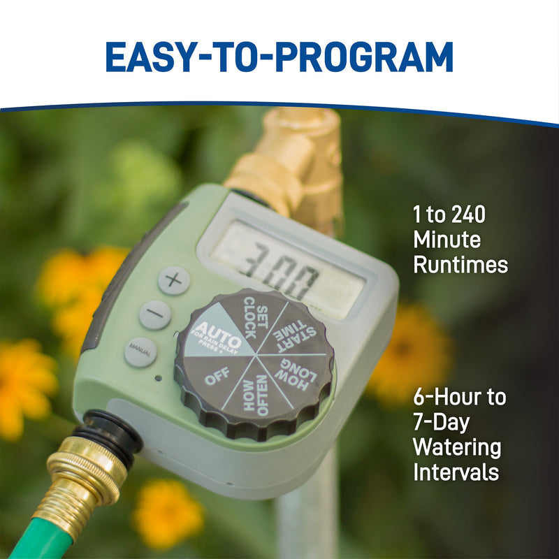 Load image into Gallery viewer, One Outlet Single-Dial Hose Faucet Timer 62056
