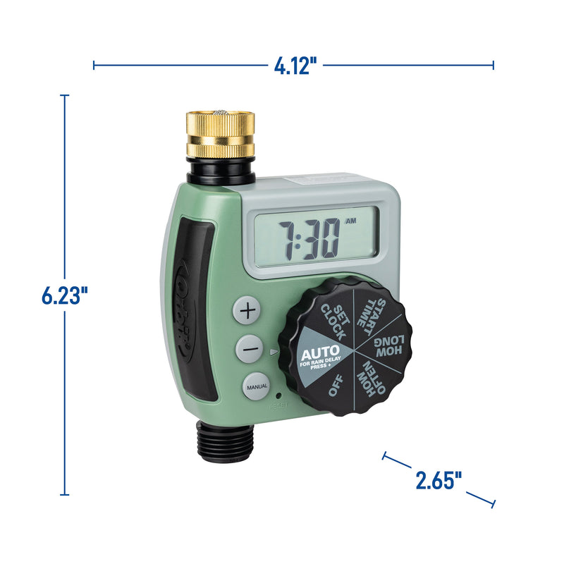 Load image into Gallery viewer, One Outlet Single-Dial Hose Faucet Timer 62056
