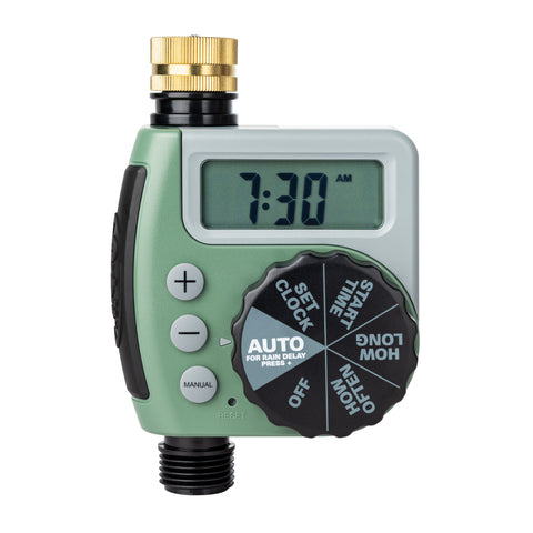 Orbit one outlet single-dial hose faucet timer 62056