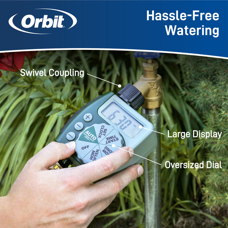 Load image into Gallery viewer, 1-Outlet Programmable Hose Faucet Timer | Retail Packaging | 62061

