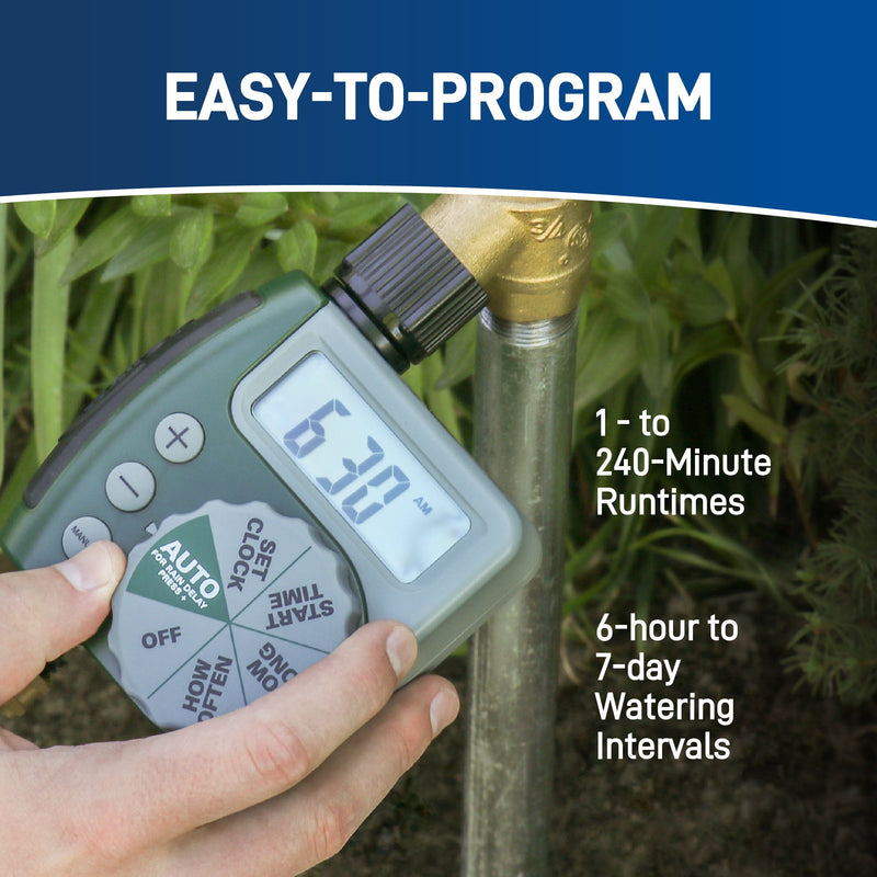 Load image into Gallery viewer, 1-Outlet Programmable Hose Faucet Timer | Retail Packaging | 62061
