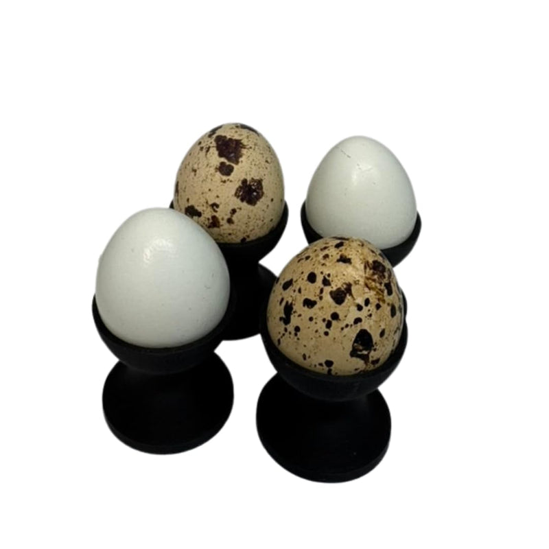 Load image into Gallery viewer, Mini Egg Cup Set, Quail Egg Holders, Set of 4
