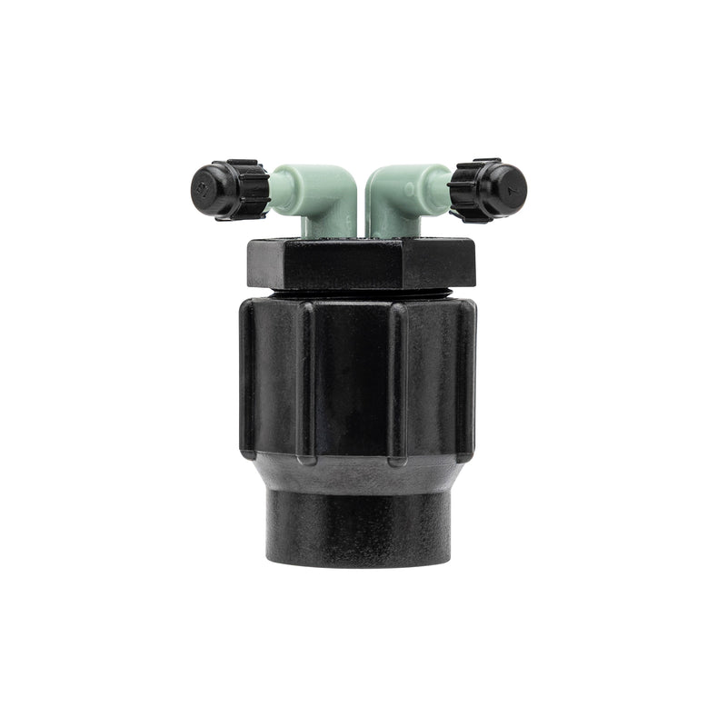 Load image into Gallery viewer, 1/2" FPT x 1/4" Barb 2-Port Full Flow Drip Manifold | 67030
