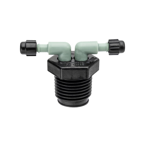 Orbit 2-port full flow drip manifold