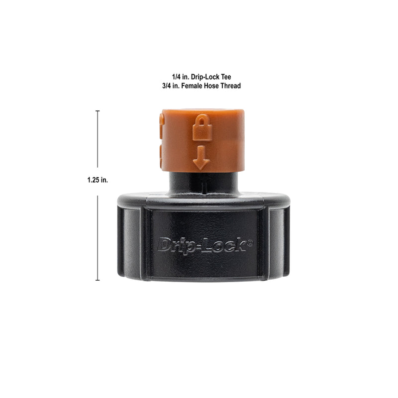Load image into Gallery viewer, 3/4" Faucet FHT x 1/4" Drip-Lock Adapter 67043
