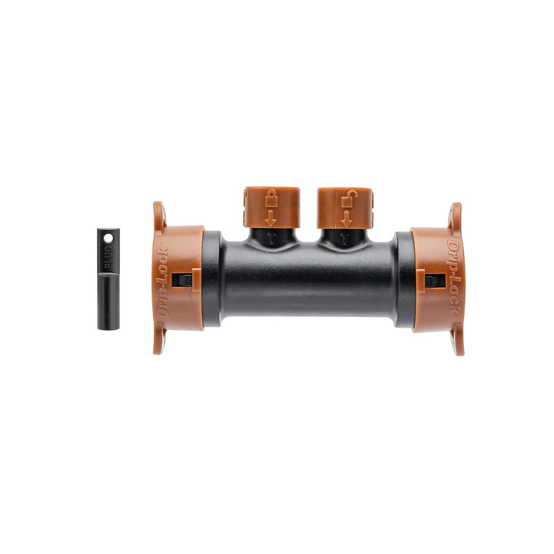Load image into Gallery viewer, 1/2" x 1/4" Drip-Lock 2-Port Drip Manifold 67046
