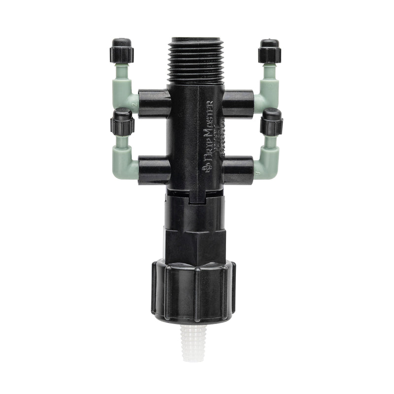 Load image into Gallery viewer, 1/2" FPT x MPT x 1/4" Barb 4-Port Drip Manifold 67060
