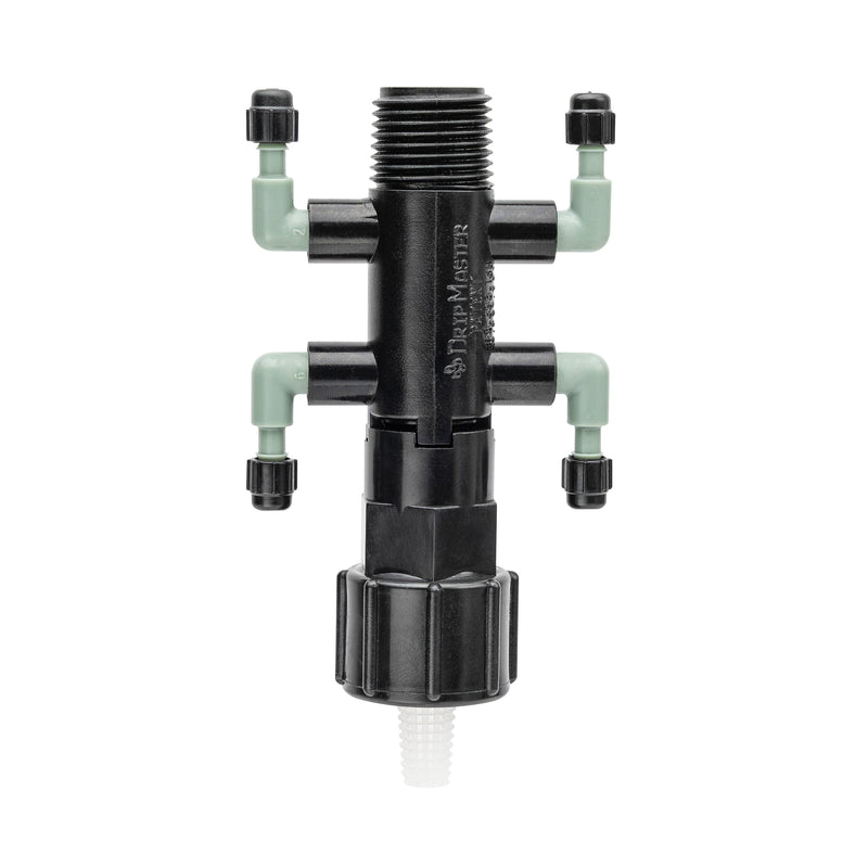 Load image into Gallery viewer, 1/2" FPT x MPT x 1/4" Barb 4-Port Drip Manifold 67060
