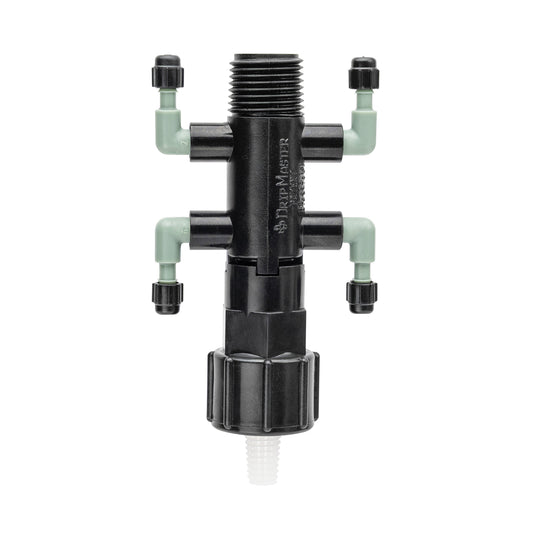 1/2" FPT x MPT x 1/4" Barb 4-Port Drip Manifold 67060